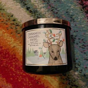 Cinnamon Carmel swirl bath and body works 3 wick candle brand new!